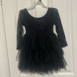 Black SHEIN dress lace and tulle